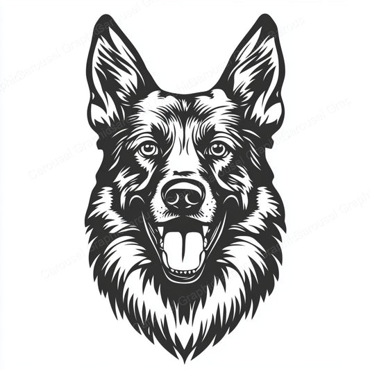 German Shepherd Vector Graphic preview
