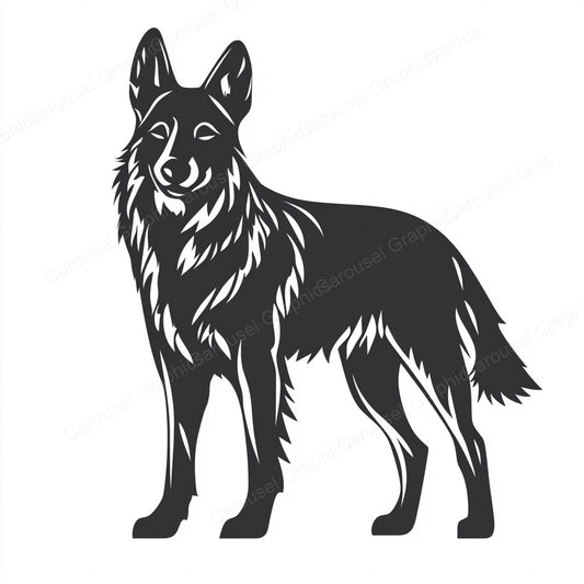 German Shepherd Vector Graphic preview