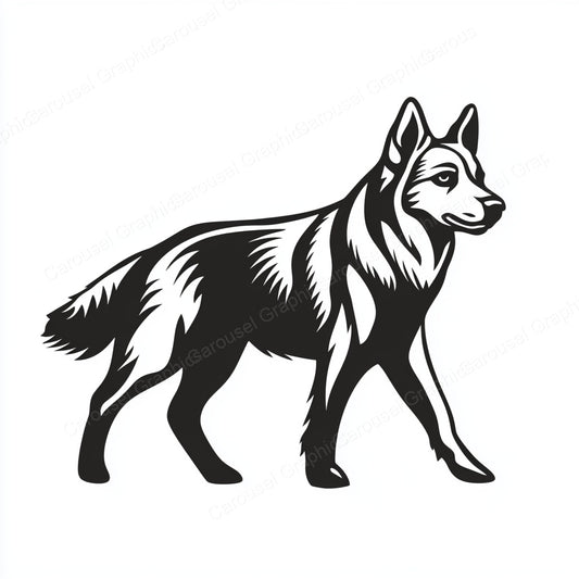 German Shepherd Vector Graphic preview