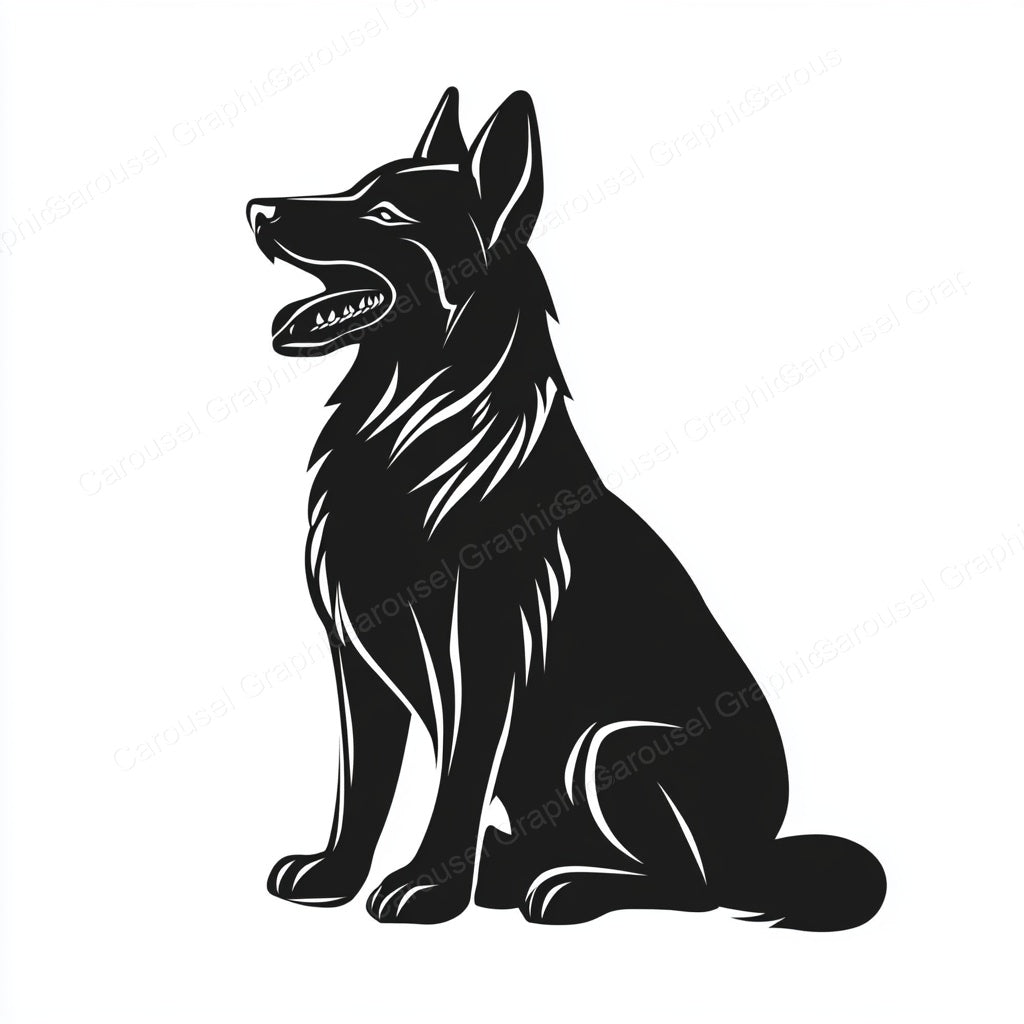 German Shepherd Vector Graphic preview