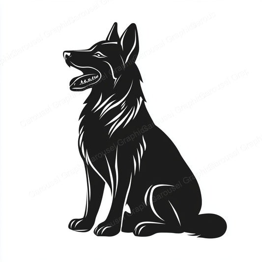 German Shepherd Vector Graphic preview