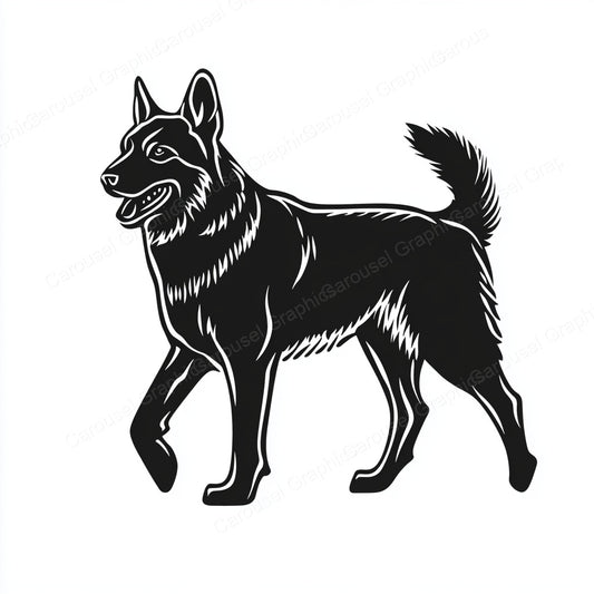German Shepherd Vector Graphic preview