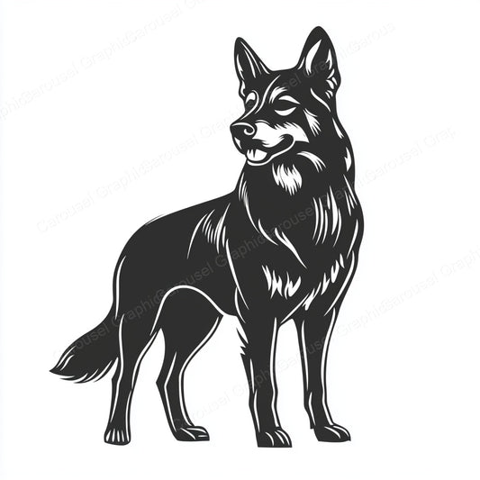 German Shepherd Vector Graphic preview