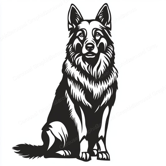 German Shepherd Vector Graphic preview