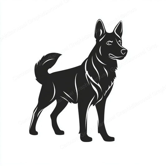 German Shepherd Vector Graphic preview