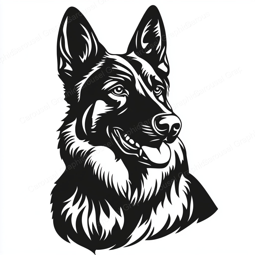 German Shepherd Vector Graphic preview