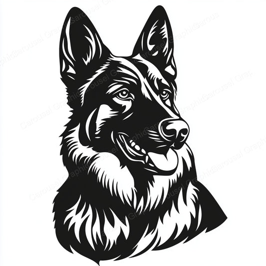German Shepherd Vector Graphic preview