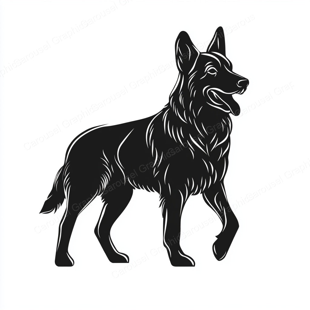 German Shepherd Vector Graphic preview
