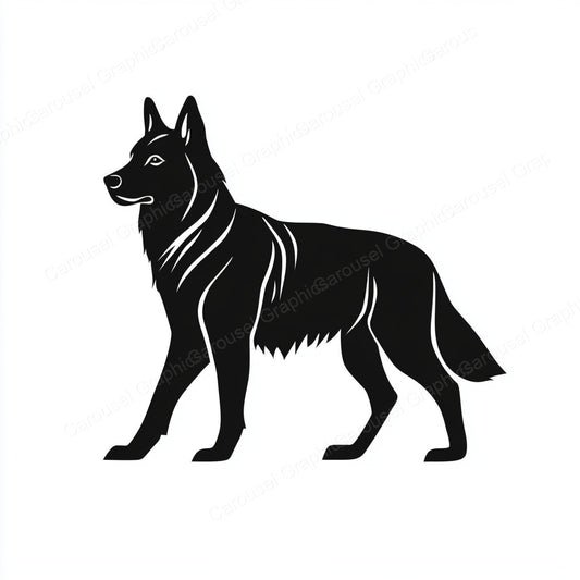 German Shepherd Vector Graphic preview