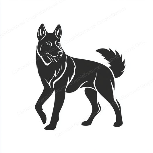 German Shepherd Vector Graphic preview
