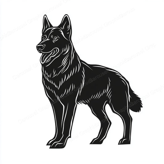 German Shepherd Vector Graphic preview