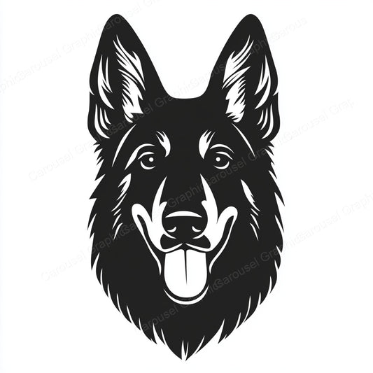 German Shepherd Vector Graphic preview