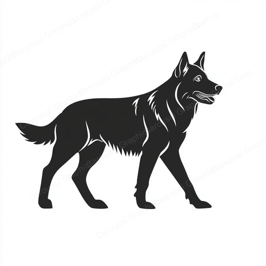 German Shepherd Vector Graphic preview