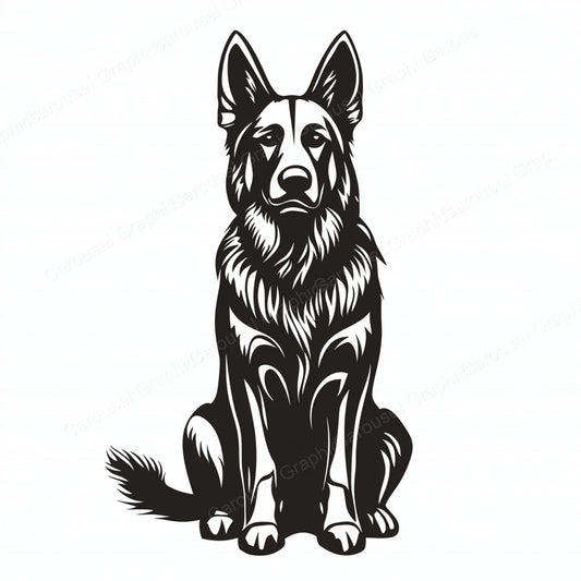 German Shepherd Vector Graphic preview