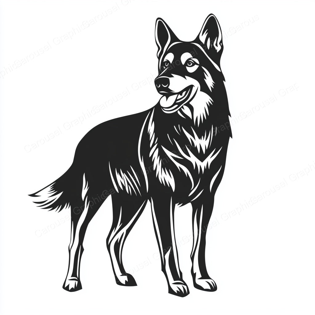 German Shepherd Vector Graphic preview