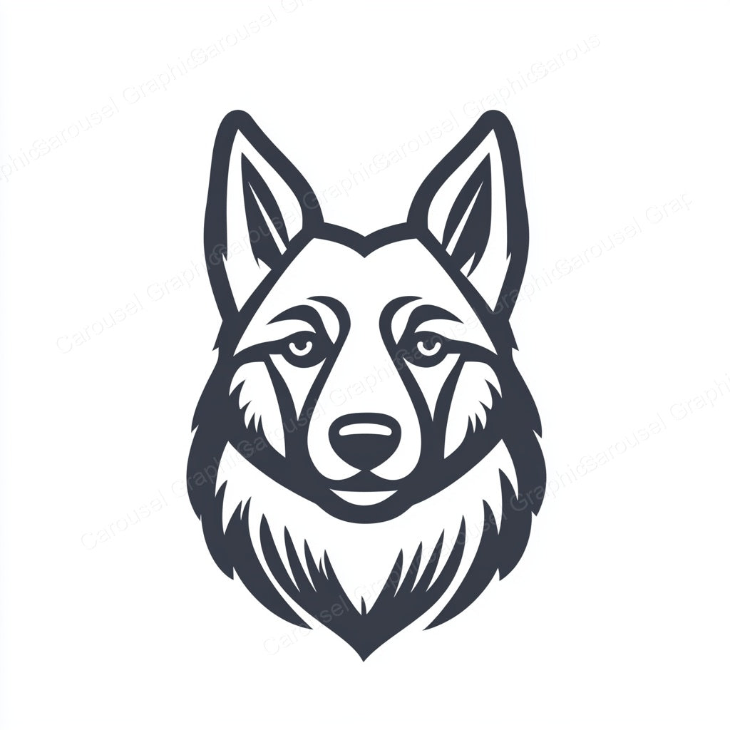 German Shepherd Vector Graphic preview