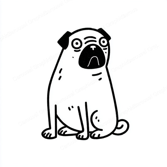 Pug Vector Graphic preview