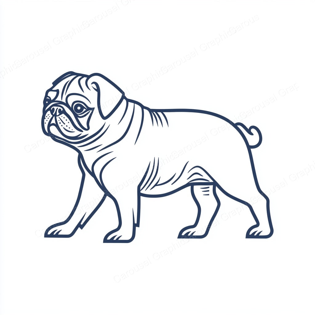 Pug Vector Graphic preview