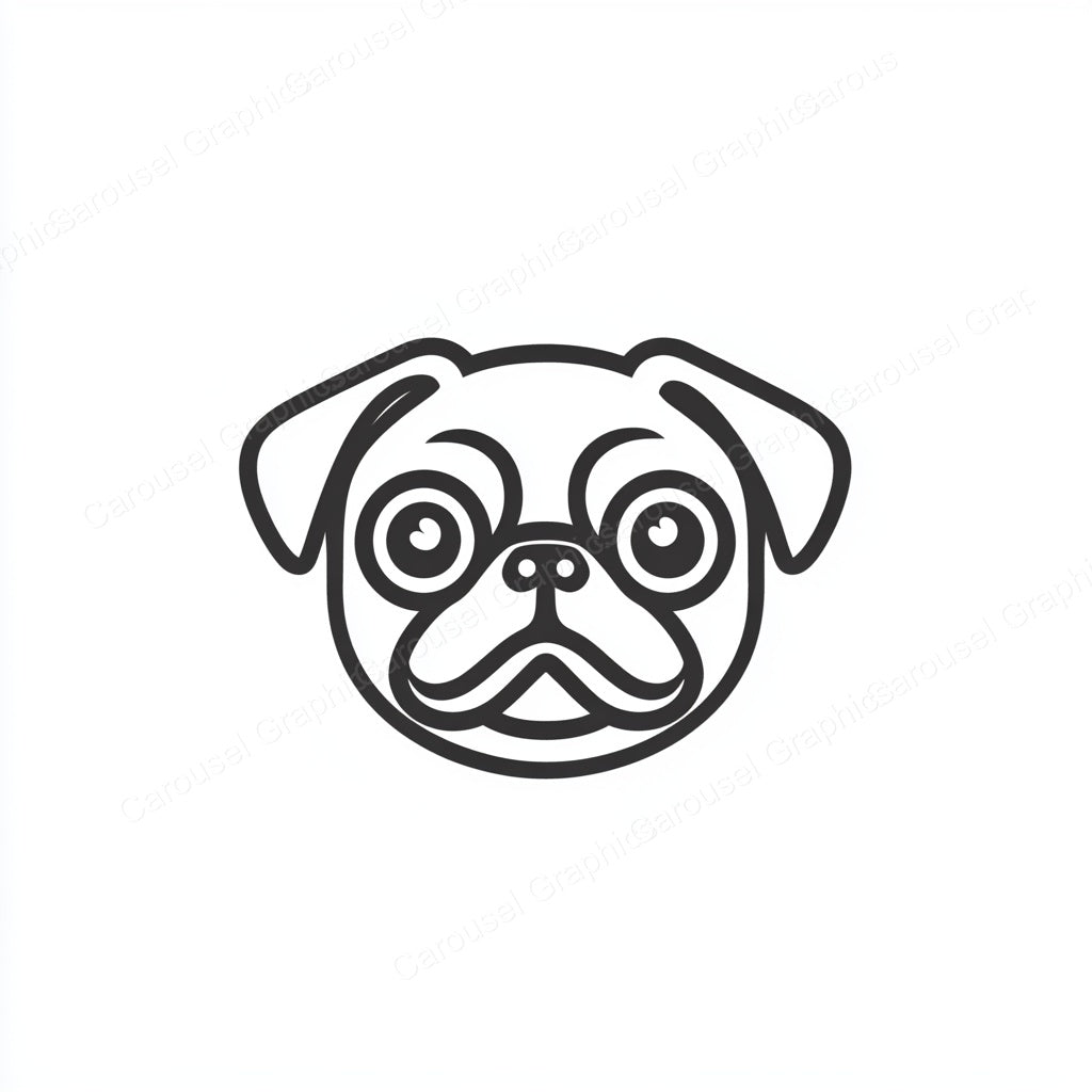 Pug Vector Graphic preview