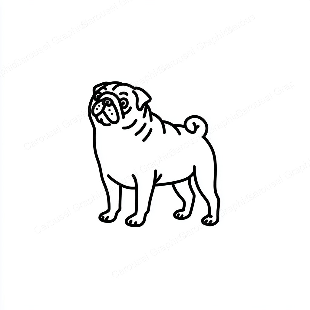 Pug Vector Graphic preview