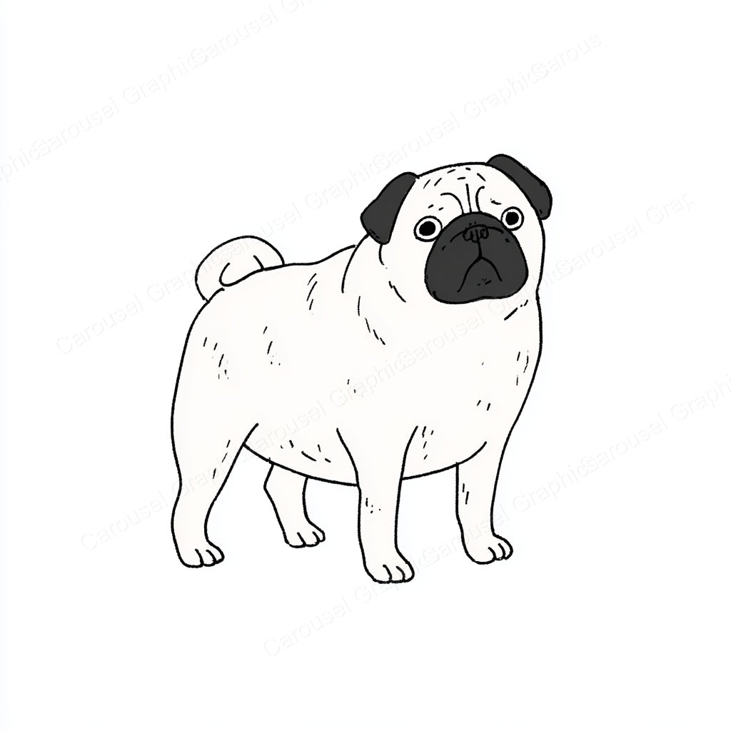 Pug Vector Graphic preview