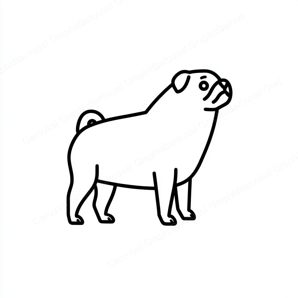 Pug Vector Graphic preview