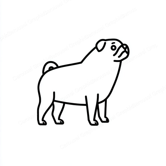 Pug Vector Graphic preview