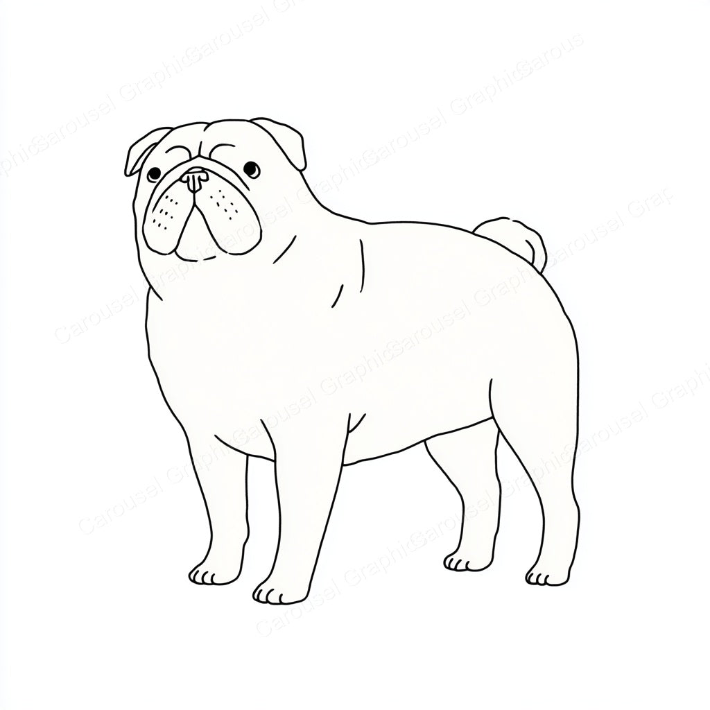 Pug Vector Graphic preview