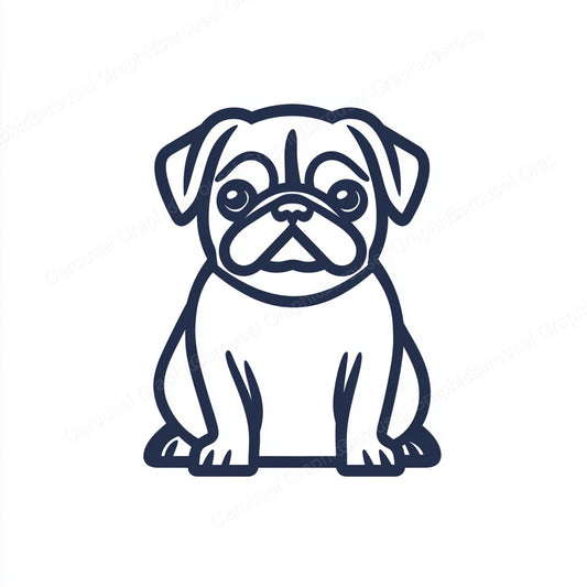 Pug Vector Graphic preview