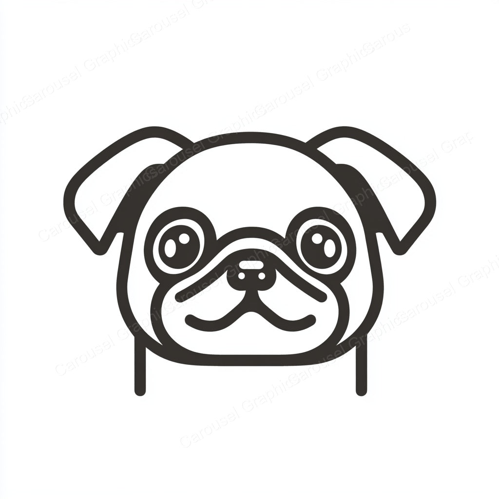 Pug Vector Graphic preview