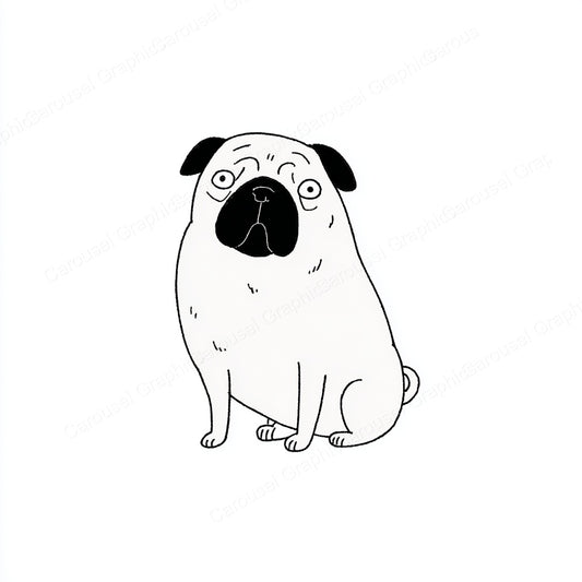 Pug Vector Graphic preview
