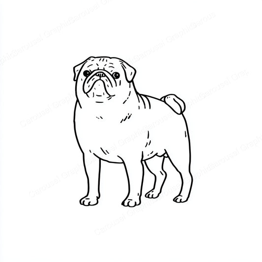 Pug Vector Graphic preview