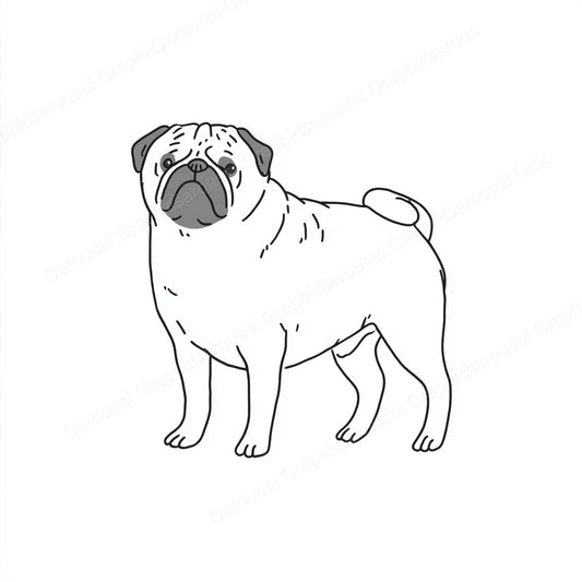Pug Vector Graphic preview