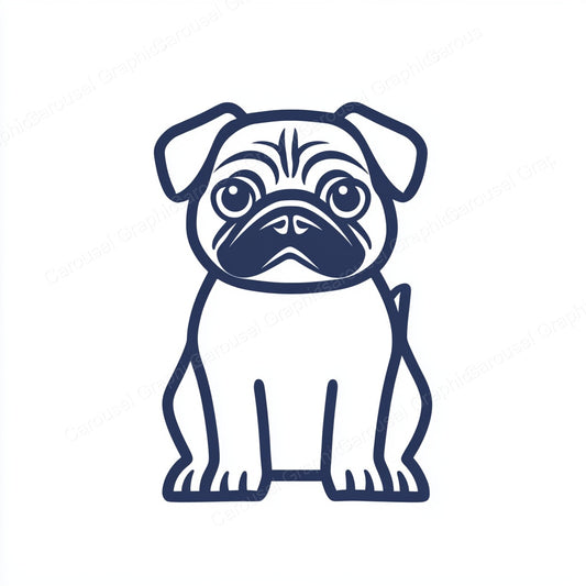 Pug Vector Graphic preview