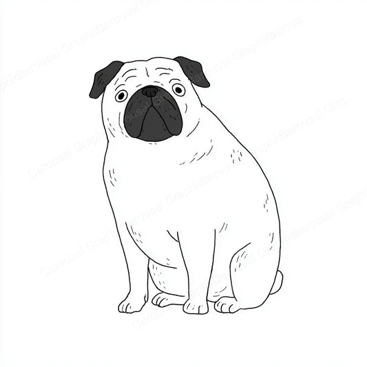 Pug Vector Graphic preview