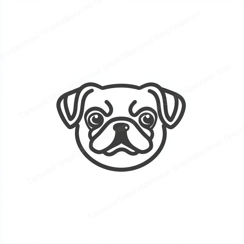 Pug Vector Graphic preview