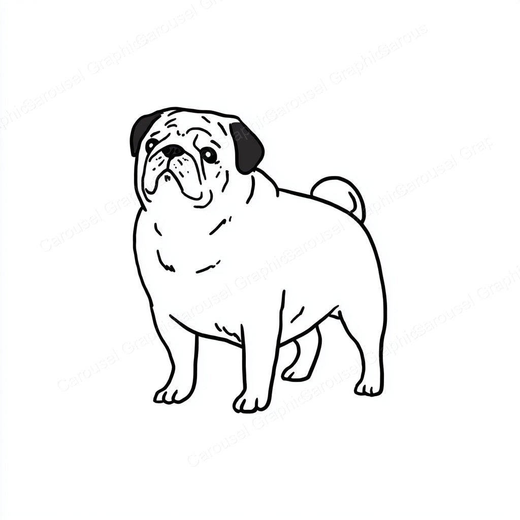 Pug Vector Graphic preview