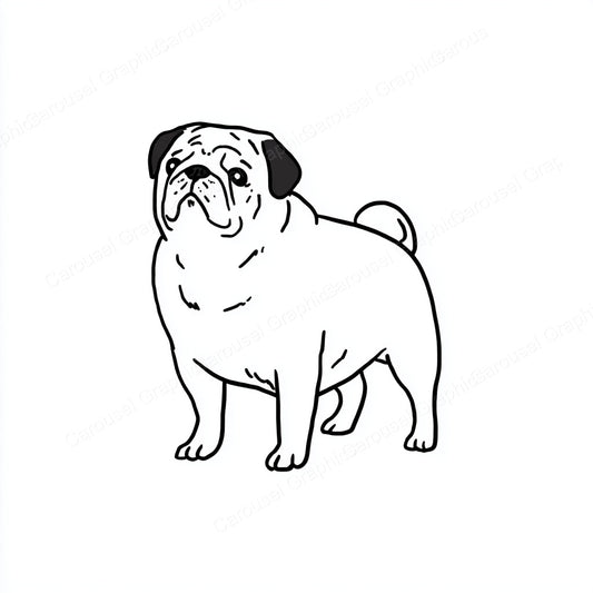 Pug Vector Graphic preview