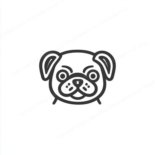 Pug Vector Graphic preview