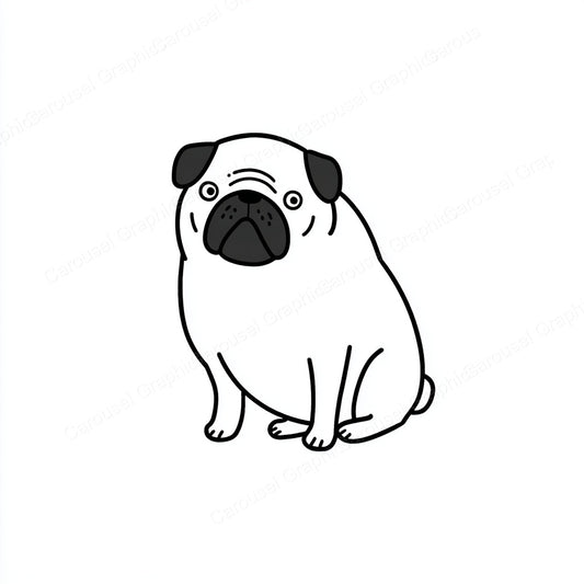 Pug Vector Graphic preview