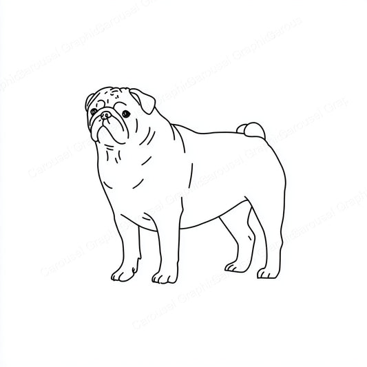 Pug Vector Graphic preview