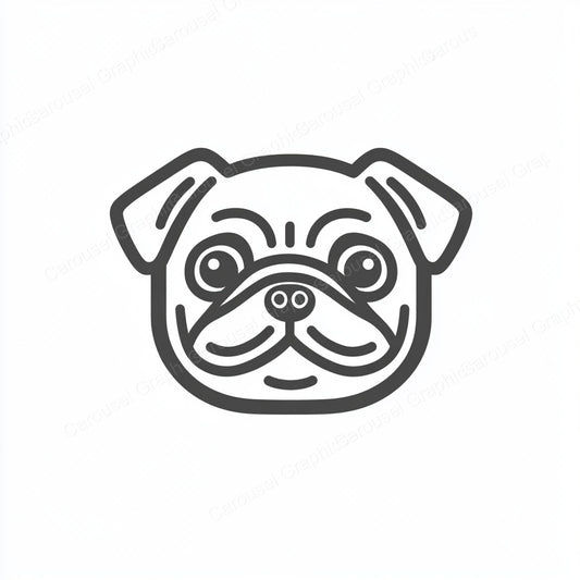 Pug Vector Graphic preview