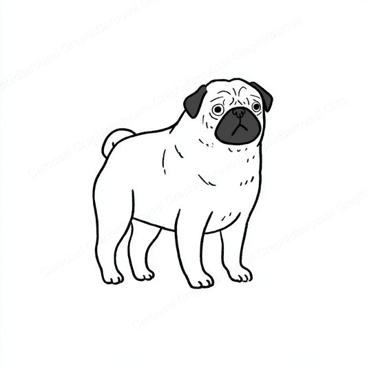 Pug Vector Graphic preview