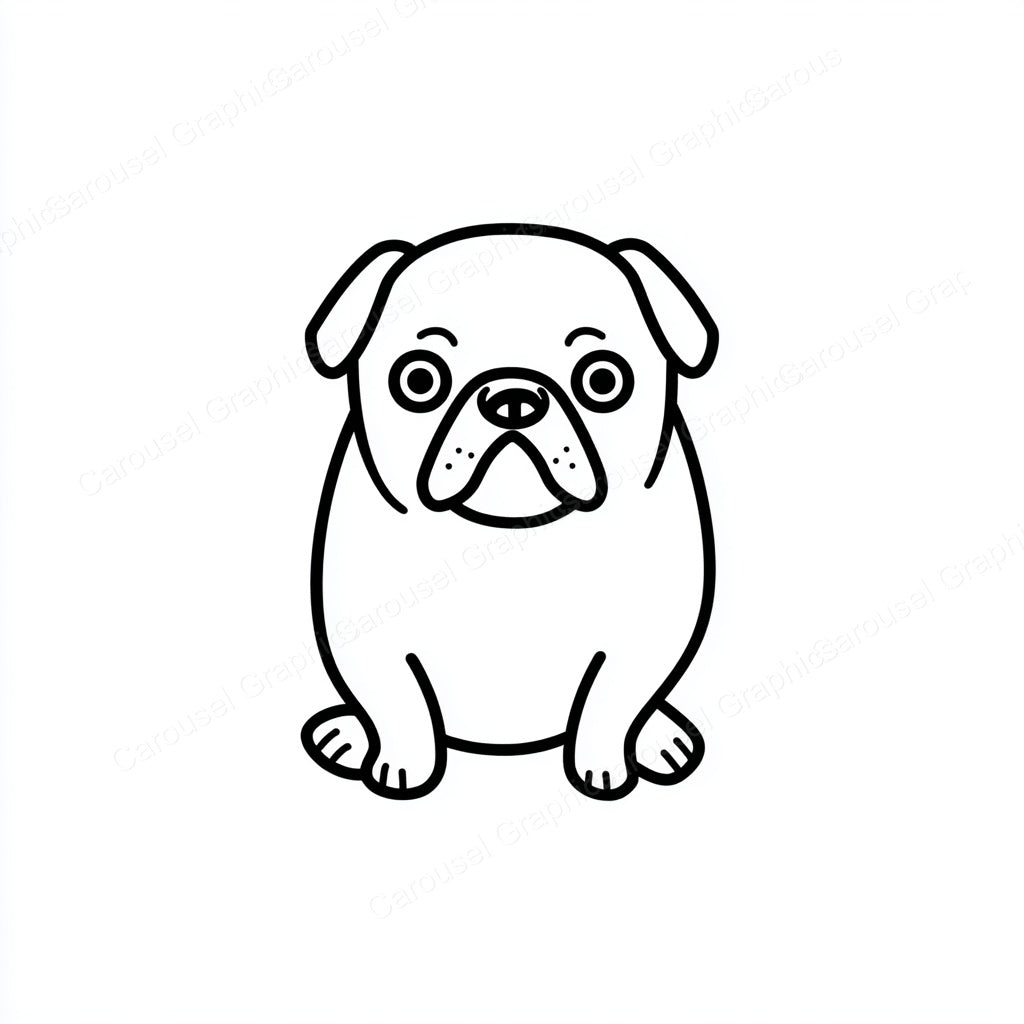 Pug Vector Graphic preview