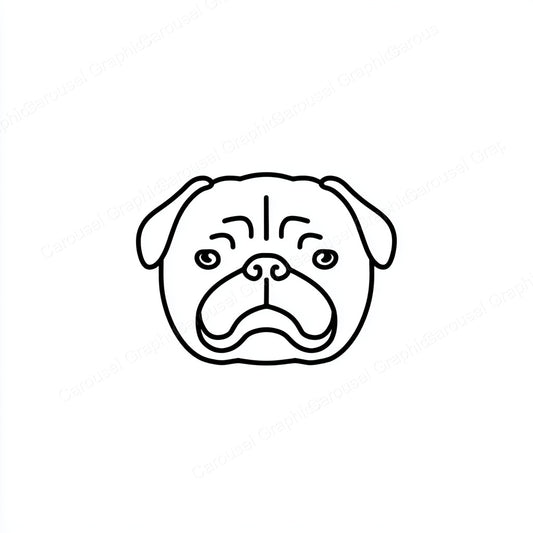 Pug Vector Graphic preview