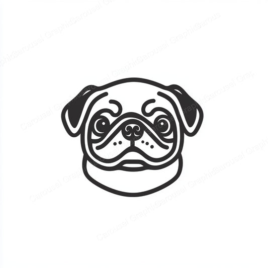 Pug Vector Graphic preview