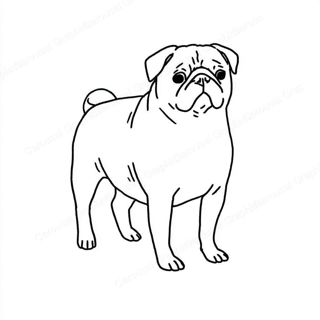 Pug Vector Graphic preview