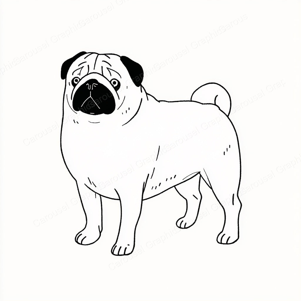 Pug Vector Graphic preview