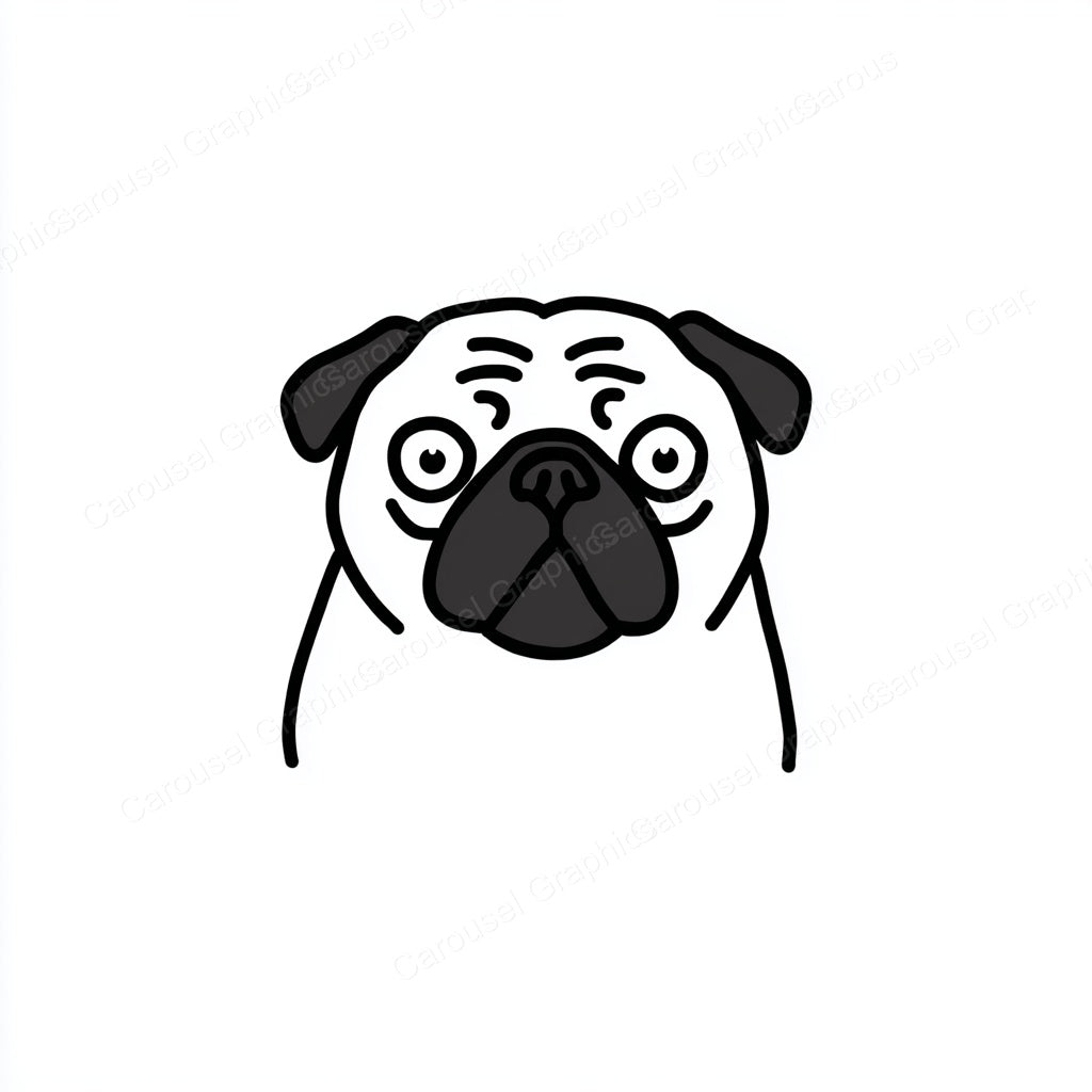 Pug Vector Graphic preview