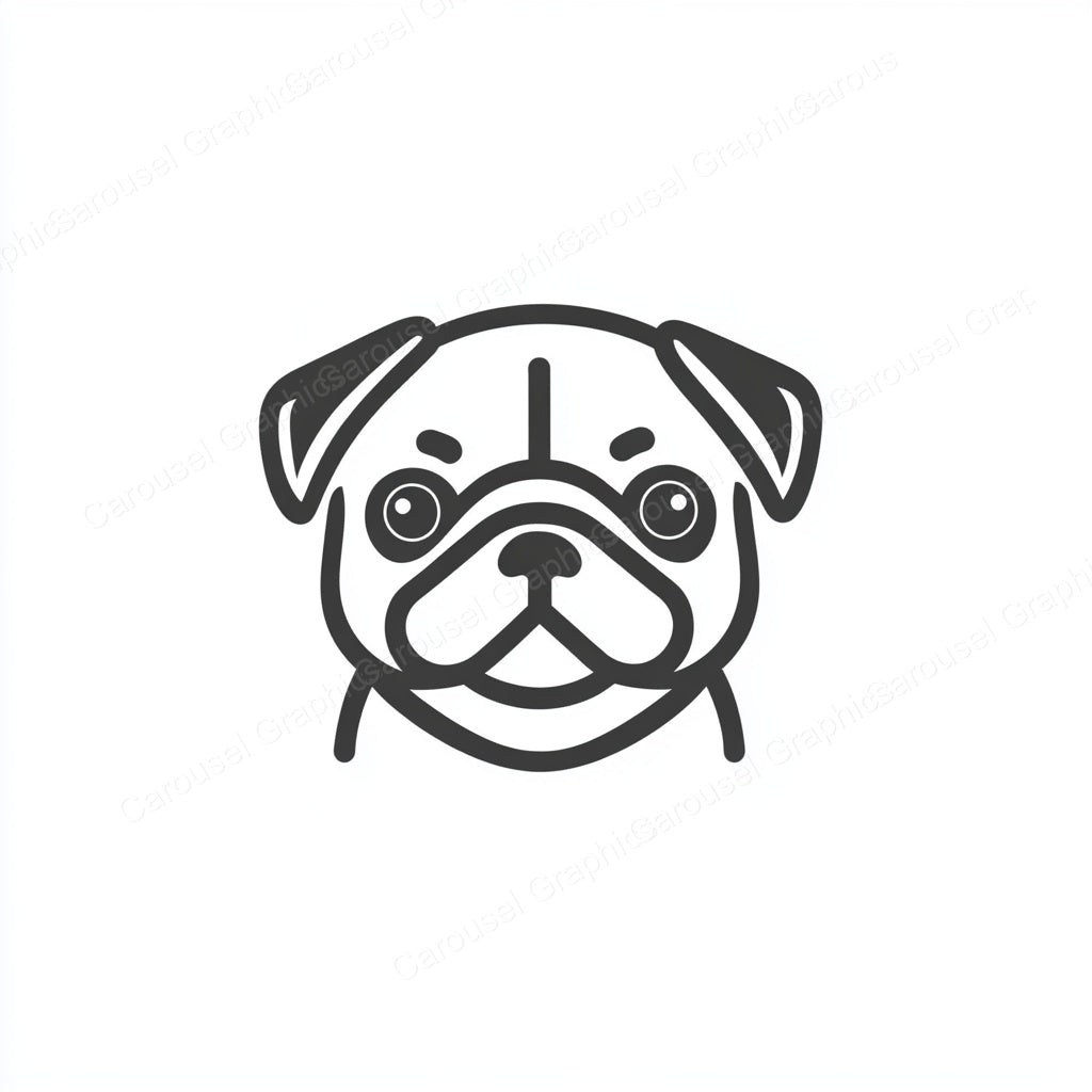Pug Vector Graphic preview